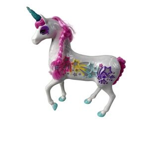 Barbie Unicorn Light Up Pretty Cute Girls Horse Toy Animal Brush Hair Mane Kids